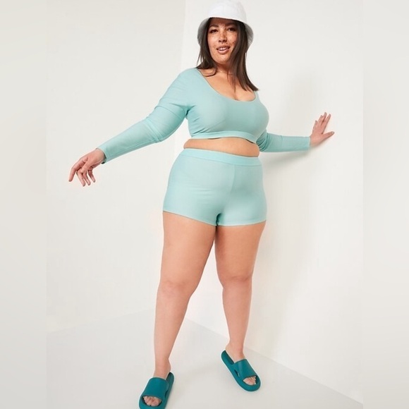 NWT! Icelandic Fjord High-Waisted Boyshort Swim Bottoms - Size XL 💎 - Picture 4 of 7